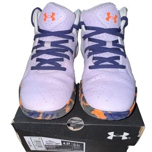 Under Armour Kids' Purple and Orange Shoes